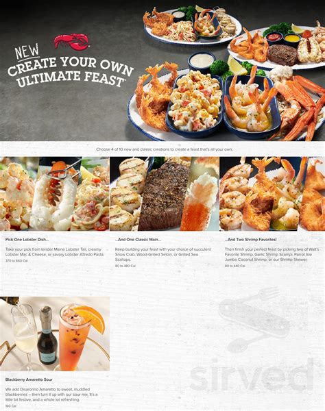 red lobster - daytona beach menu with prices|Red Lobster lunch menu times.